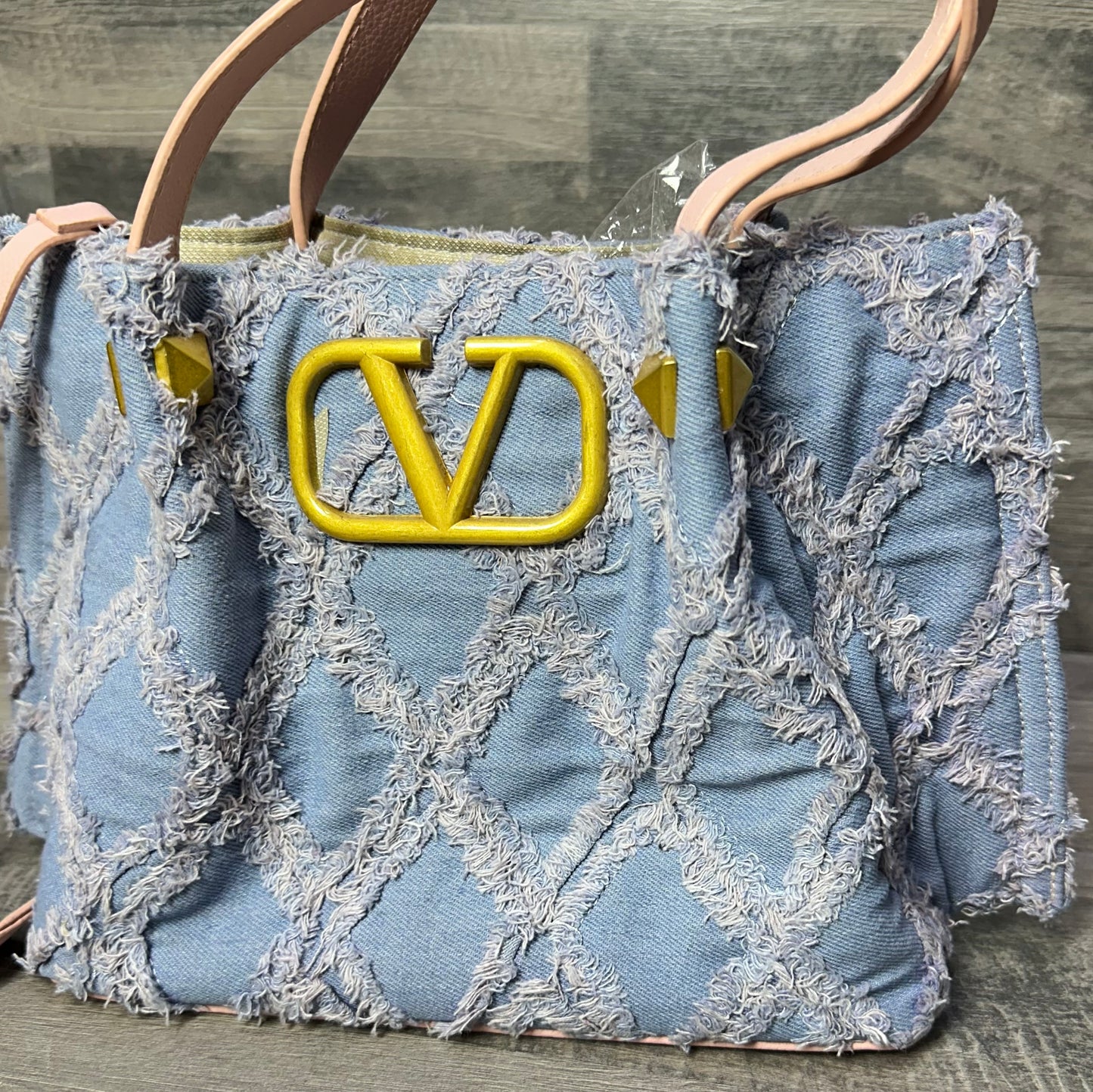 Valentino Straw Pink Jean - 2025 bags women’s