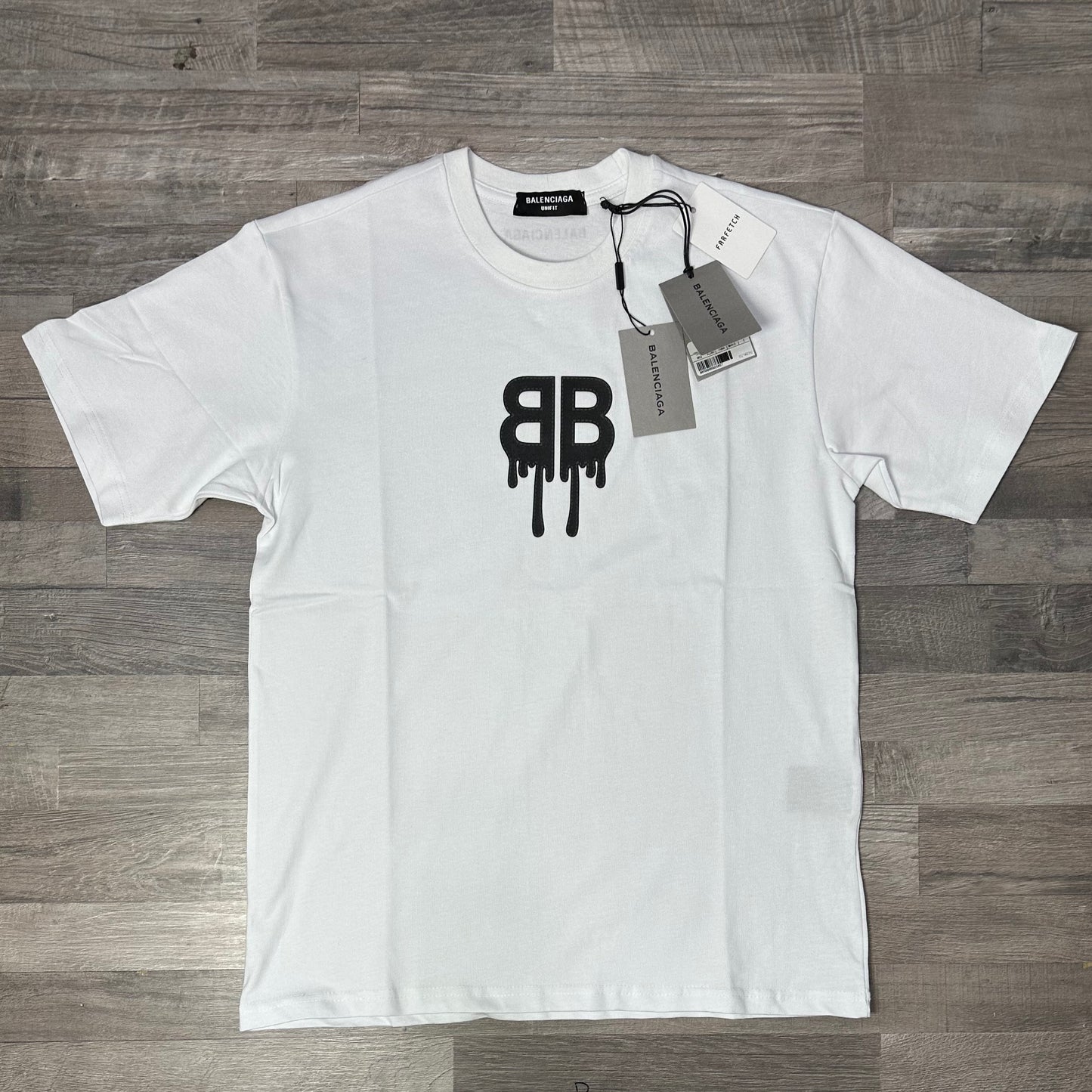 Balenciaga-White Classic Code A4 T-shirt