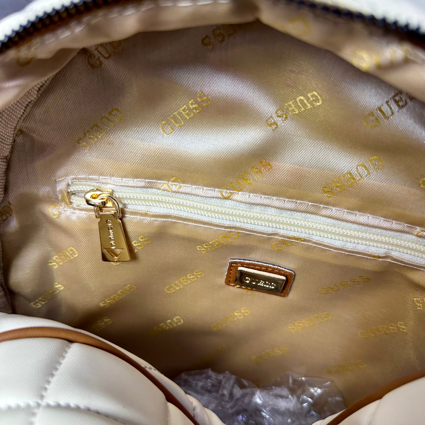 Guess Backpack Beige 2025