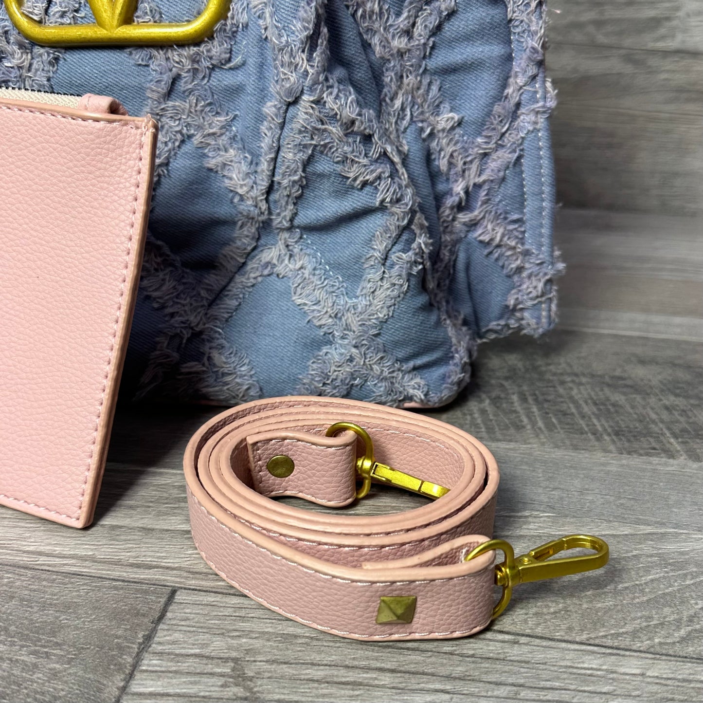 Valentino Straw Pink Jean - 2025 bags women’s