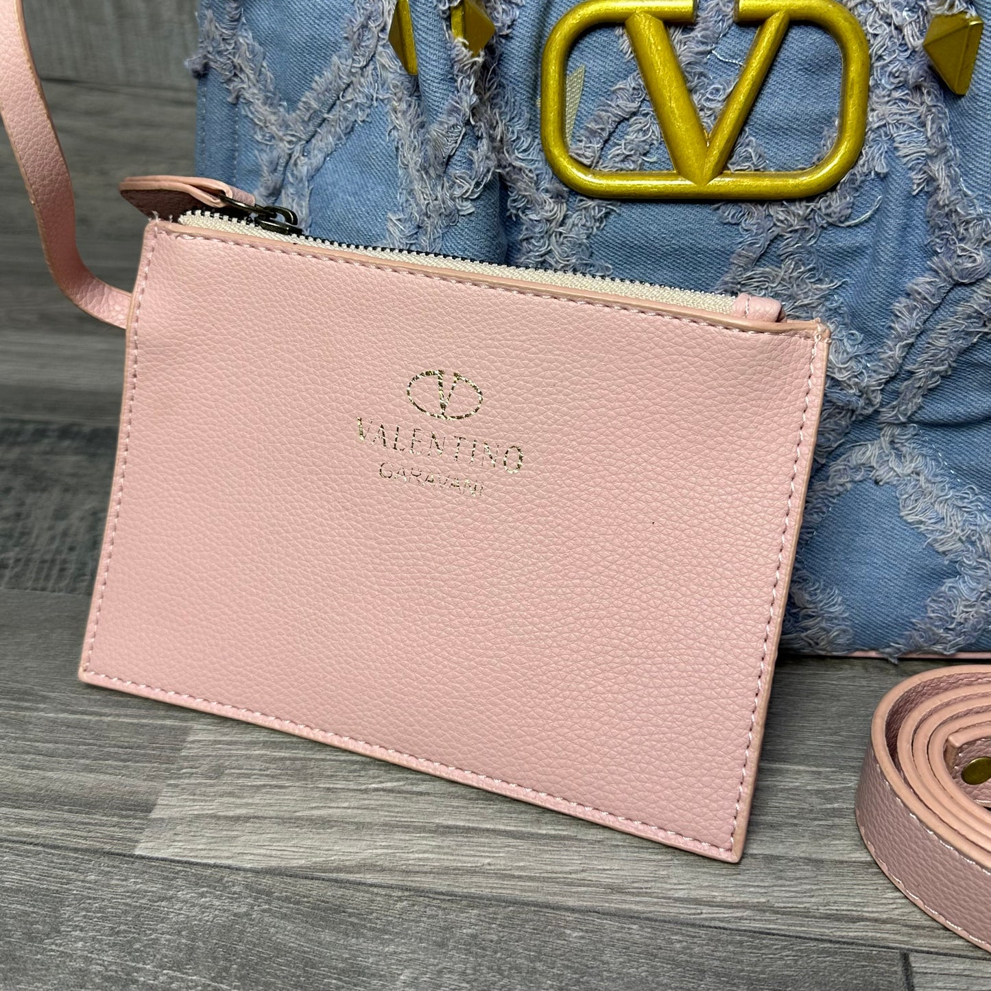 Valentino Straw Pink Jean - 2025 bags women’s