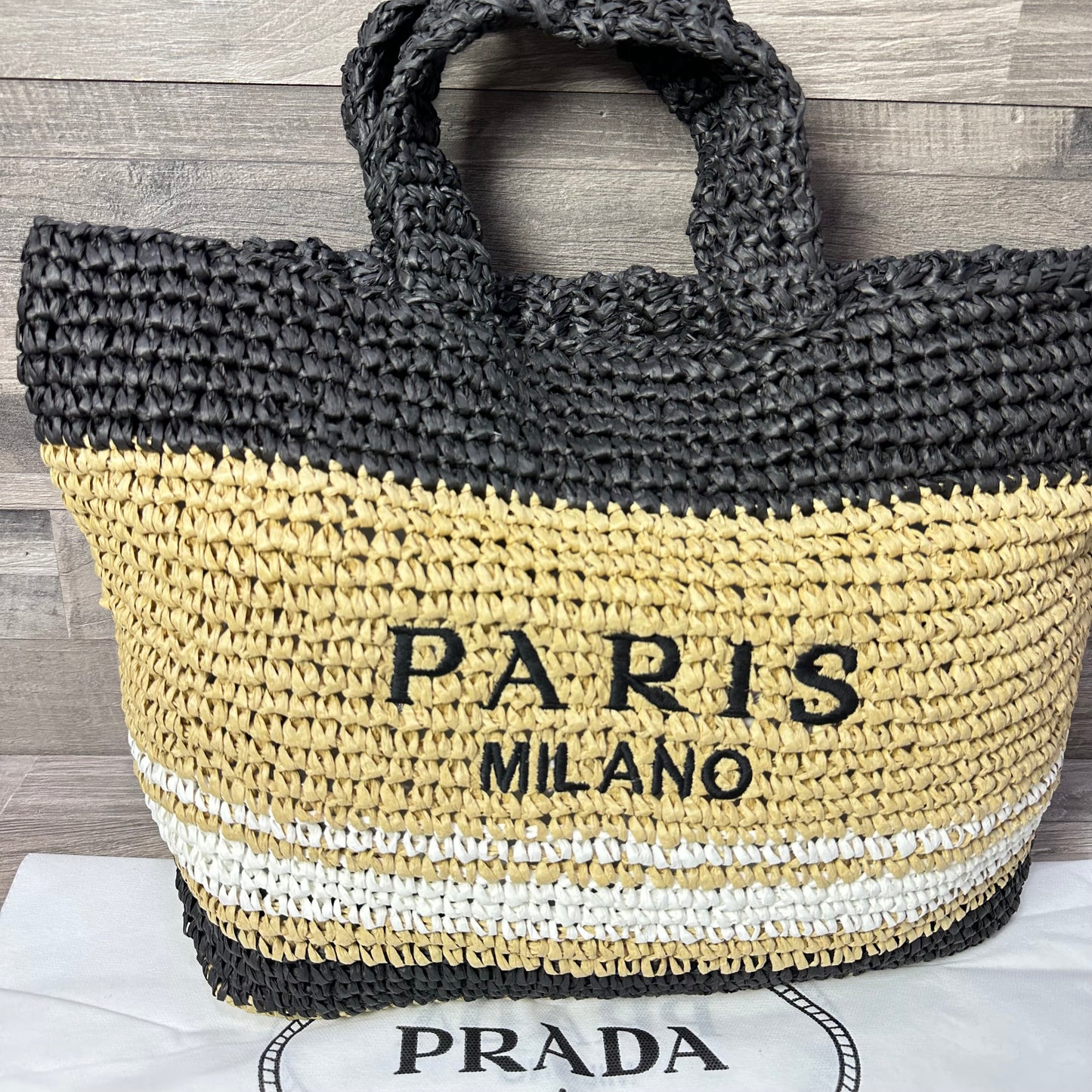Paris Milano Canvas Tote Beige 2025