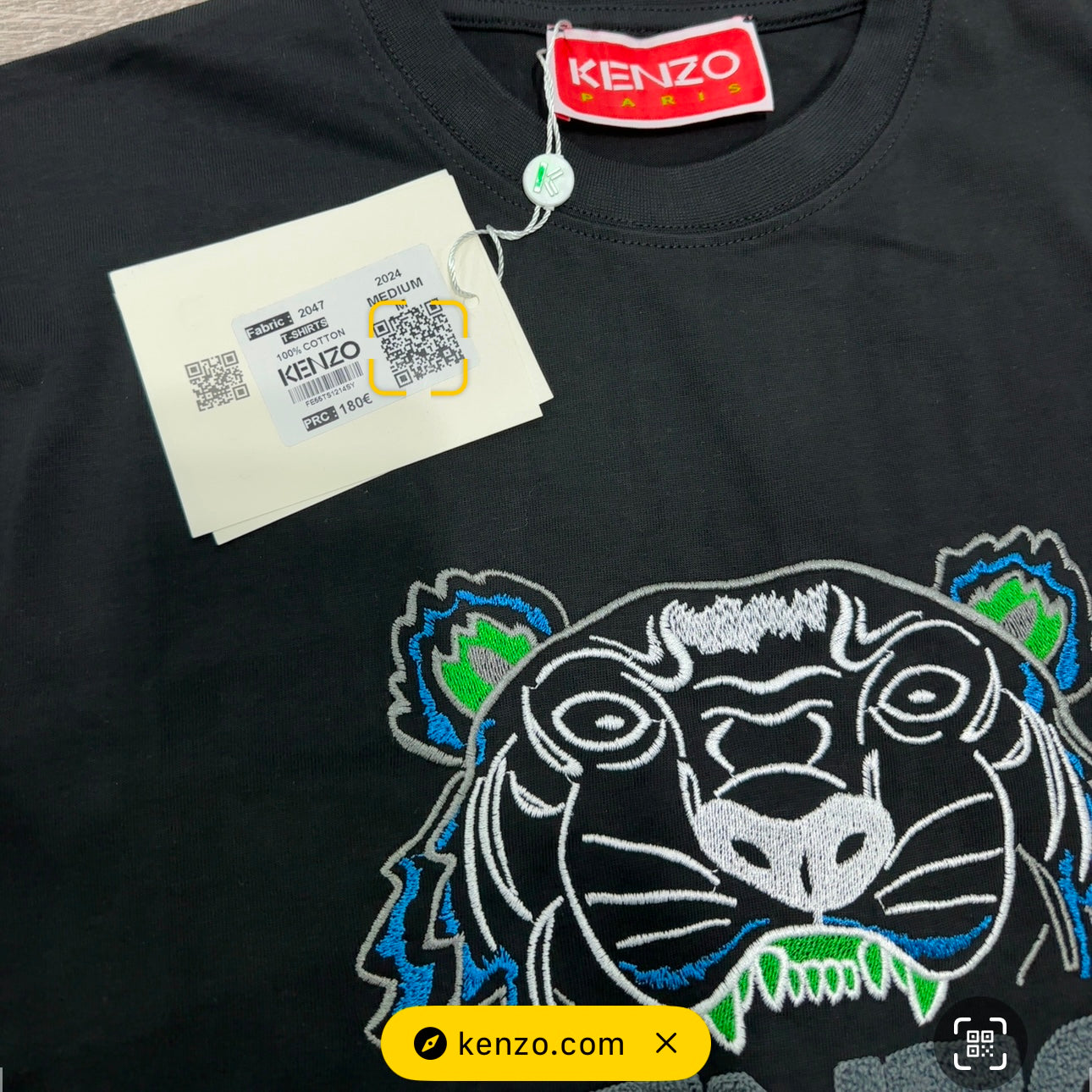 Kenzo Black Classic Tiger Code T2