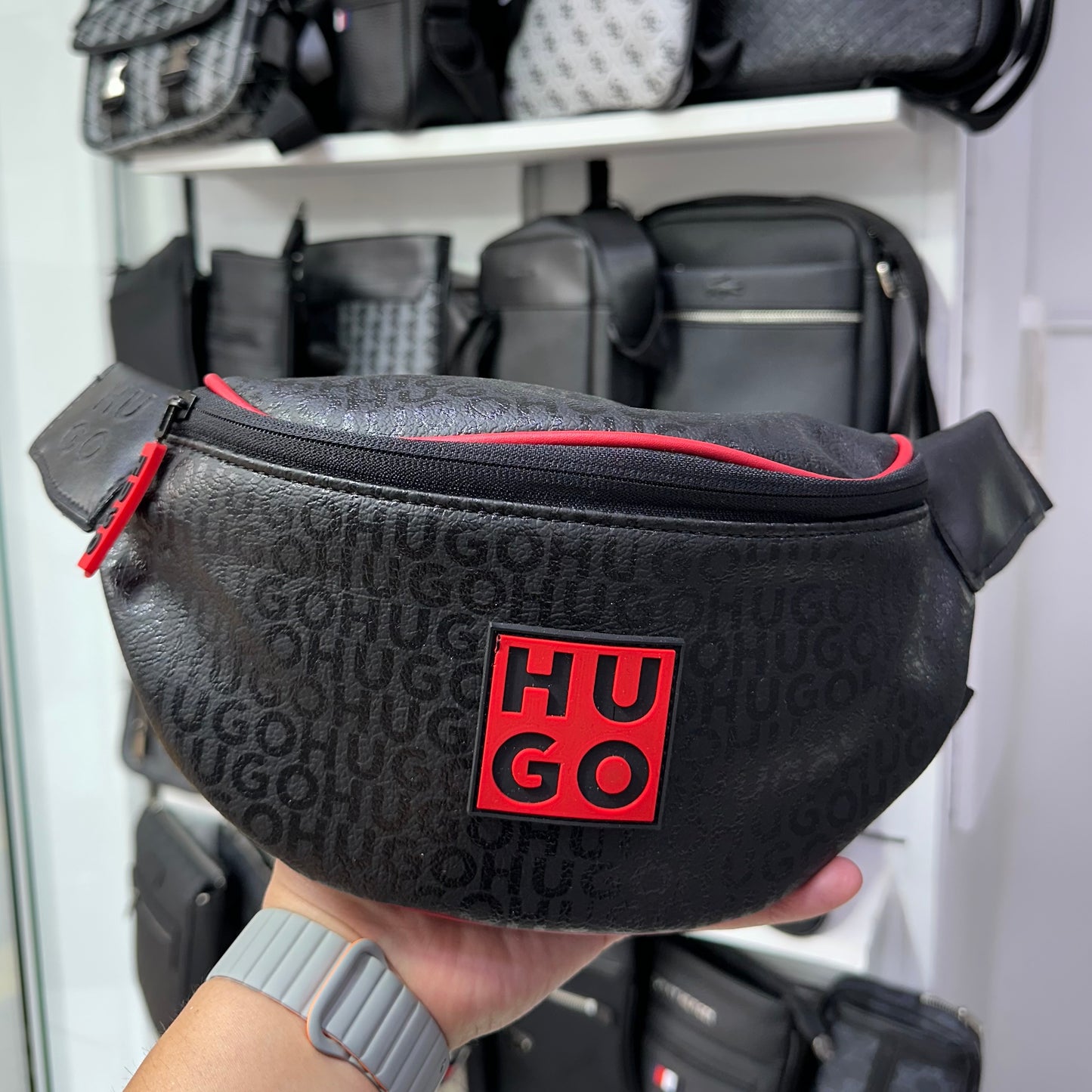Hugo Waist Bag Hologram Black 2025