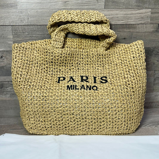 Paris Milano Canvas Tote Beige 2025