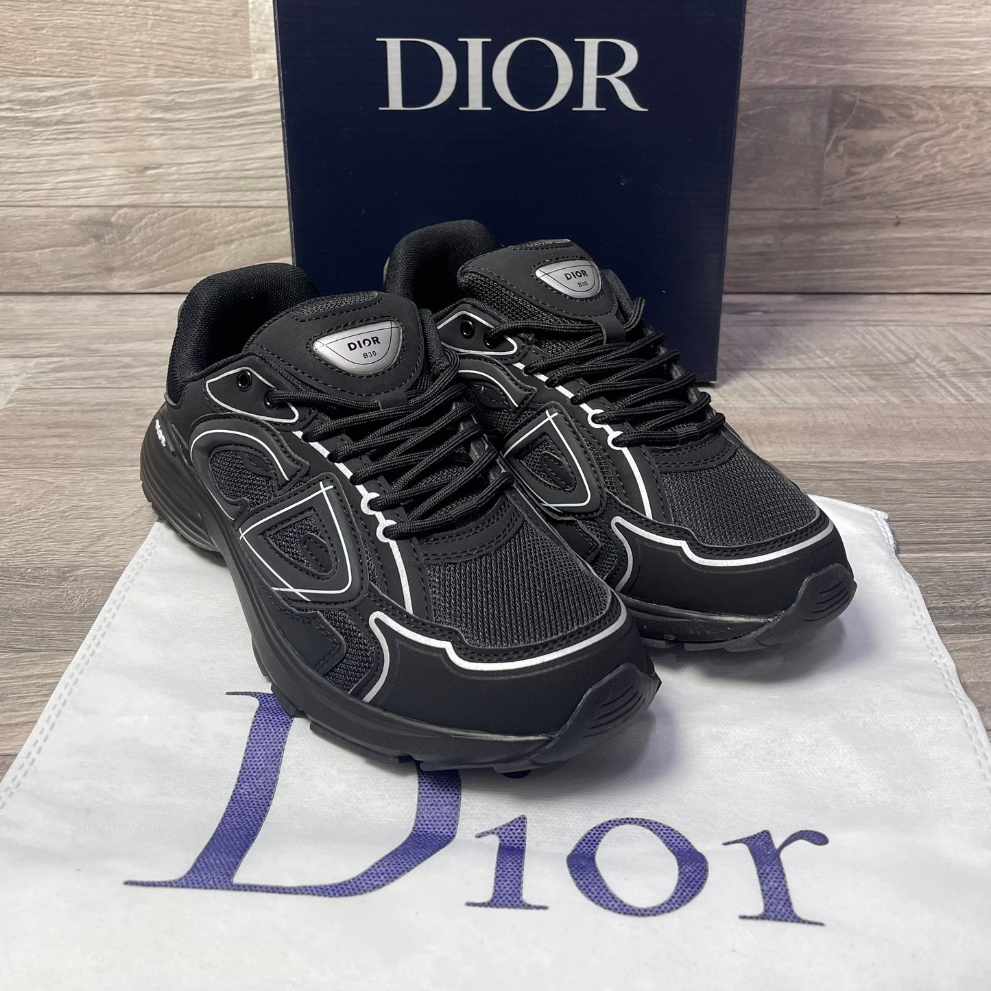 Dior B30 Sneaker Triple Black NO 4