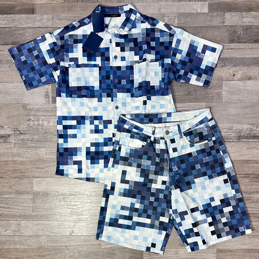LV Minecraft Blue Denim Summer Set 2025 NO