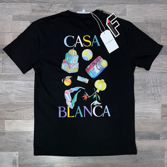 Casablanca 2025 Black T-shirt NO