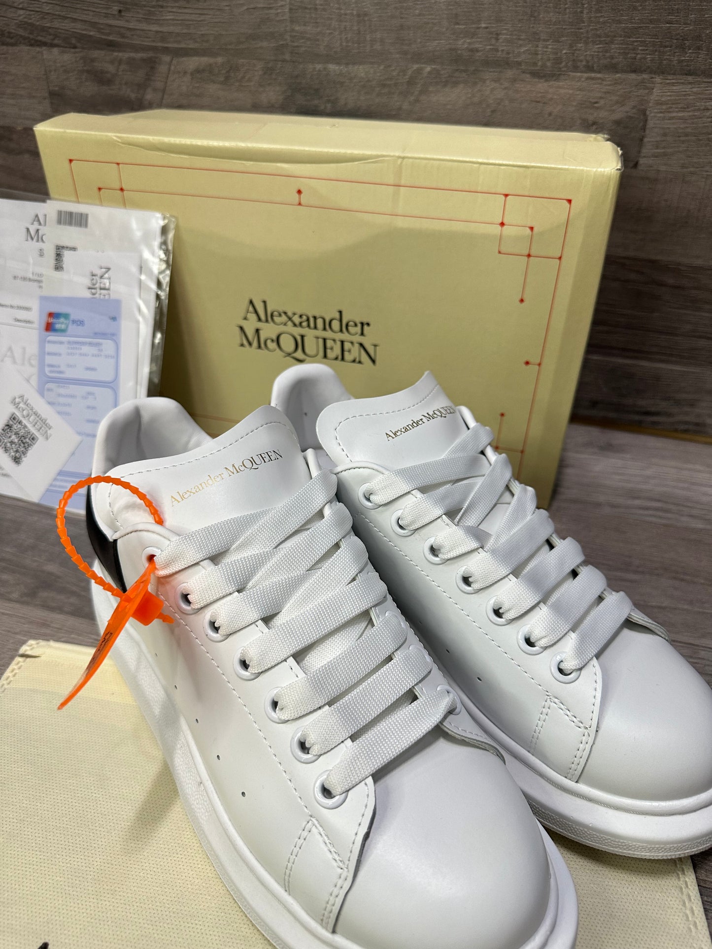 Alexander McQueen White 1 Sneaker NO