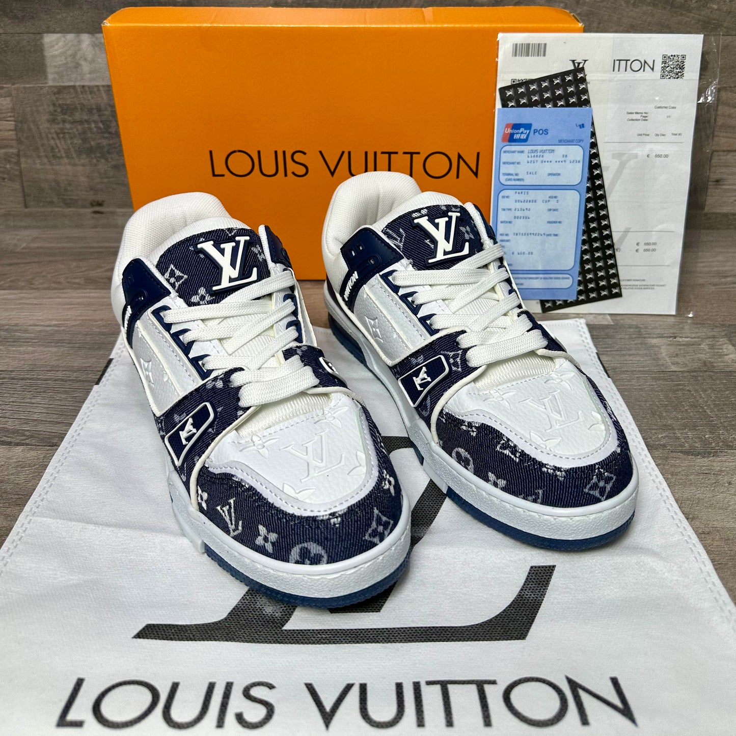 Louis Vuitton Trainer Sneaker Denim Cod 1
