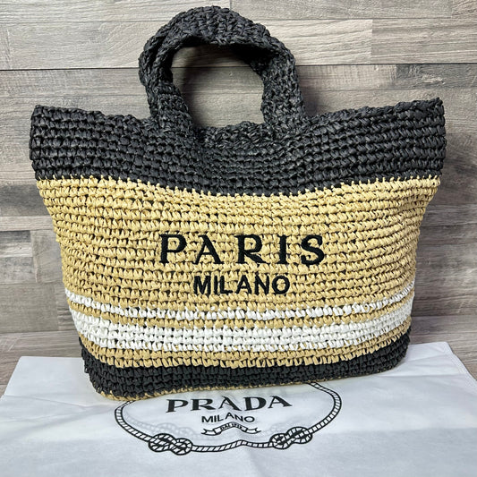 Paris Milano Canvas Tote Beige 2025