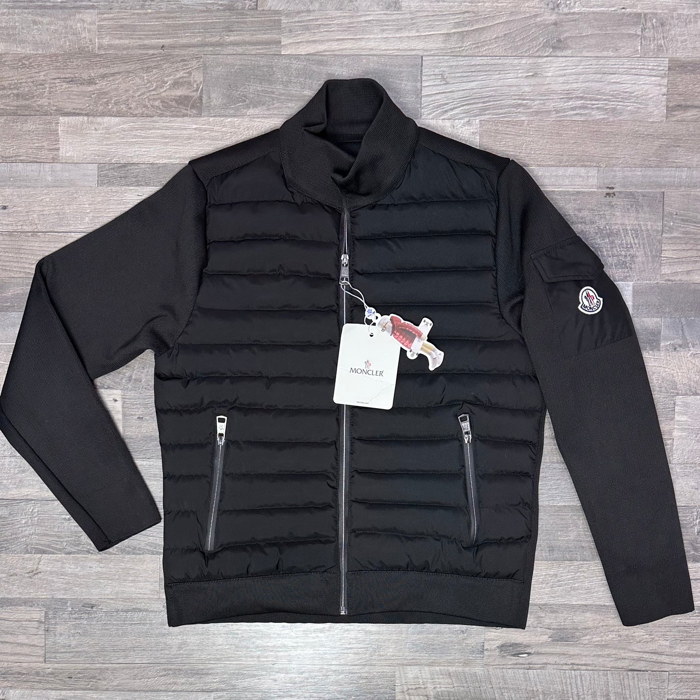 Moncler-Cardigan Jacket Black 08