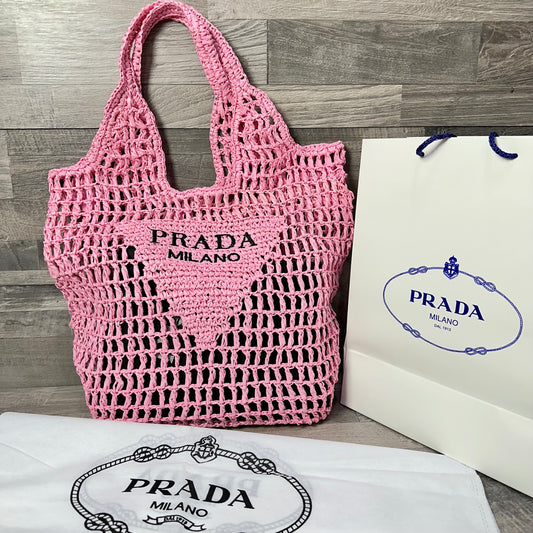 Prada Canvas Tote Pink 2025